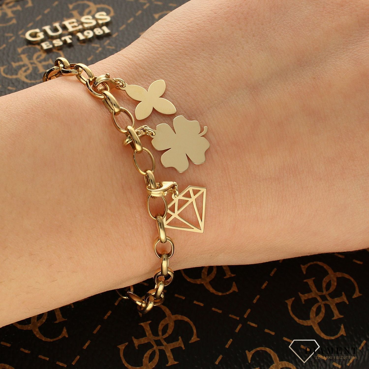 Złota zawieszka charms na bransoletkę kwiatek 585 ZA 6659 (1).jpg